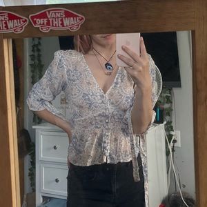 A&F Floral Top
